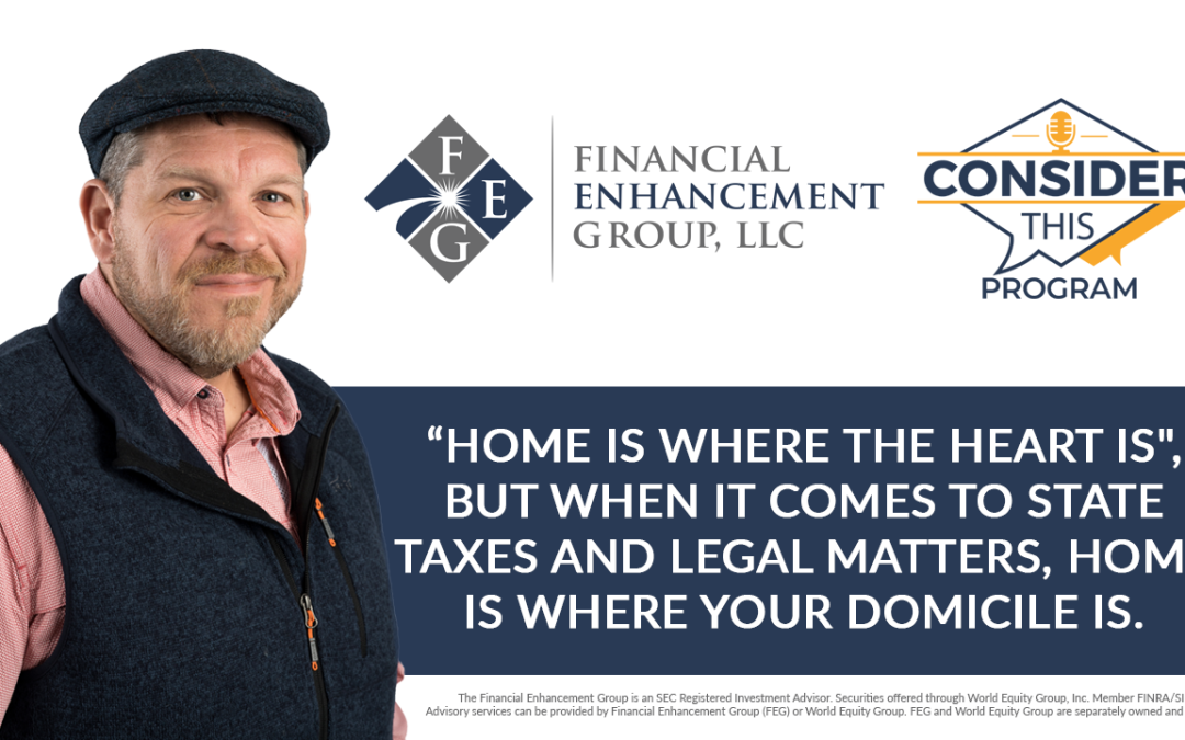 Home is where the heart is” but when it comes to state taxes and legal matters, where is your home?