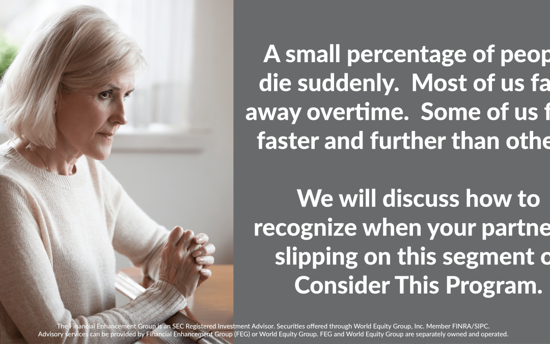 What to do when one of you begins to slip